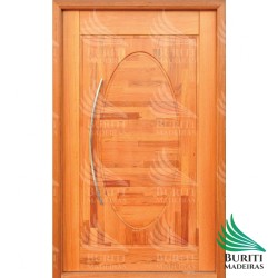 Porta Pivotante Isabel + Batente + Puxador - Angelim Pedra